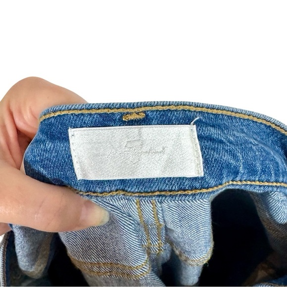 NEW NWT 7 for All Mankind Ultra High Rise Dojo Jeans Beauty Trouser Fig Leaf - Picture 12 of 15